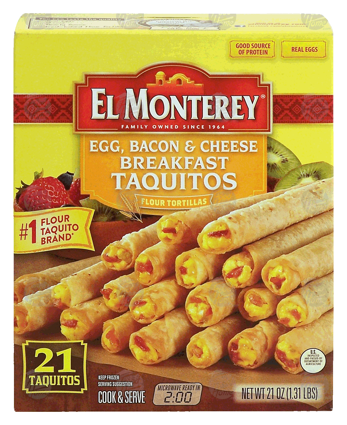 El Monterey egg, bacon & cheese breakfast taquitos, real eggs, flour tortillas, 21 taquitos Full-Size Picture